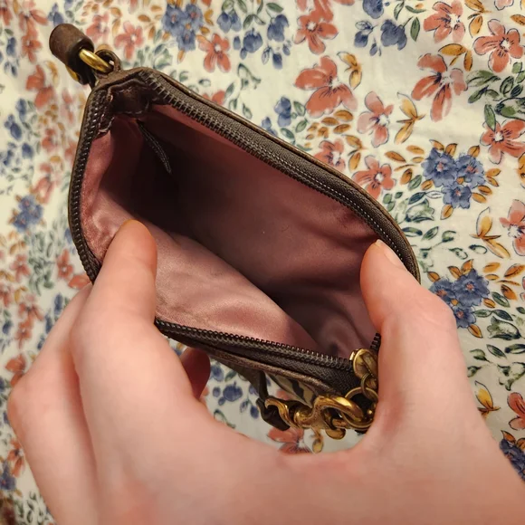 Coach Small Leopard Print Wristlet - Picture 11 of 12